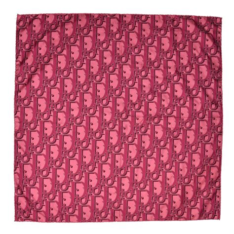 fake dior monogram scarf pink